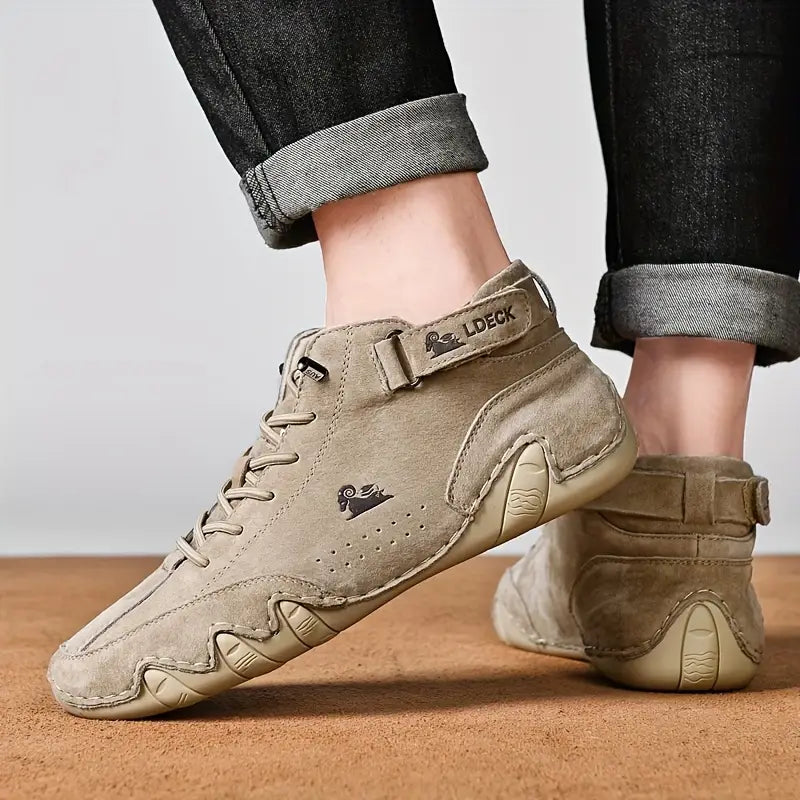 Bootrek | Heren Suède Enkellaars Sneakers – Stijlvolle Casual Boots met Slijtvaste Antislip Zool