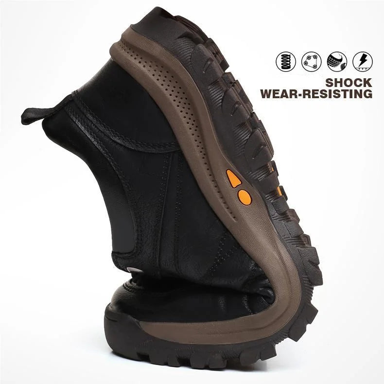 WalkBreeze | Casual ademende herenschoenen – Handgestikt, steun voor de voetboog, antislip sneakers
