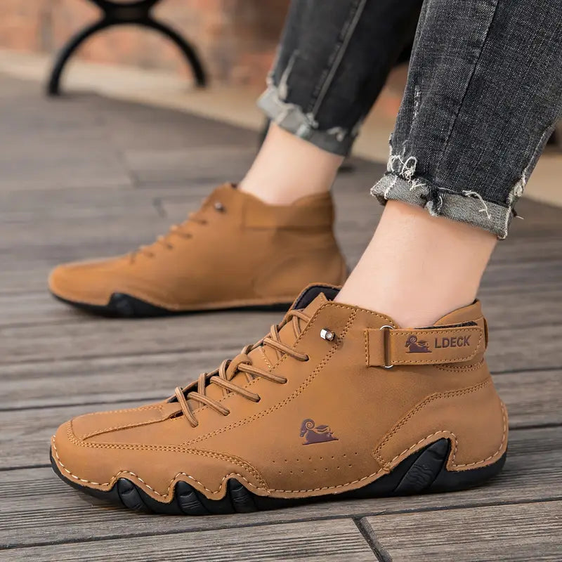 Bootrek | Heren Suède Enkellaars Sneakers – Stijlvolle Casual Boots met Slijtvaste Antislip Zool