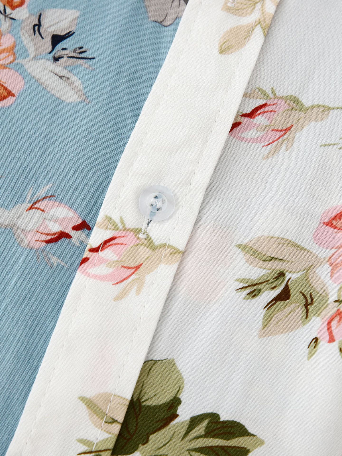 Halvar | Tropisch Hawaii mannenhemd - gebloemd patchwork, korte mouwen, vrijetijdskleding