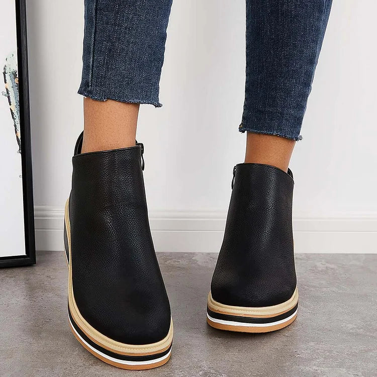 Vellora | Dames enkellaarsjes met wollen voering – Elegante winterlaarzen