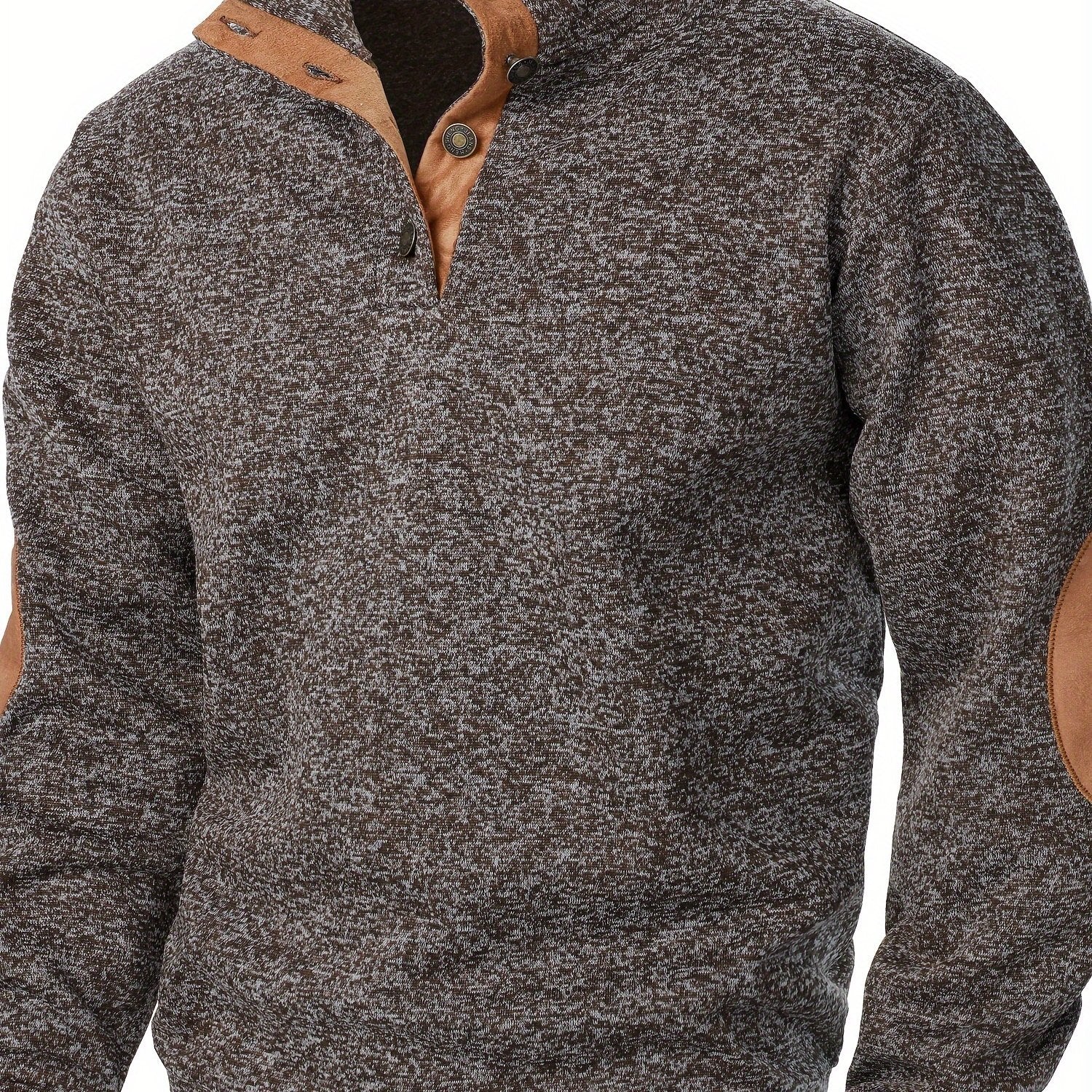 Kristoff | Herenpullover met opstaande kraag en lange mouwen – Casual herfst-wintertop