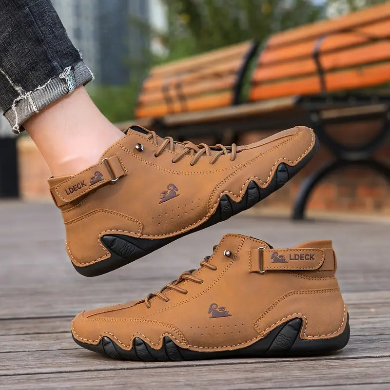 Bootrek | Heren Suède Enkellaars Sneakers – Stijlvolle Casual Boots met Slijtvaste Antislip Zool