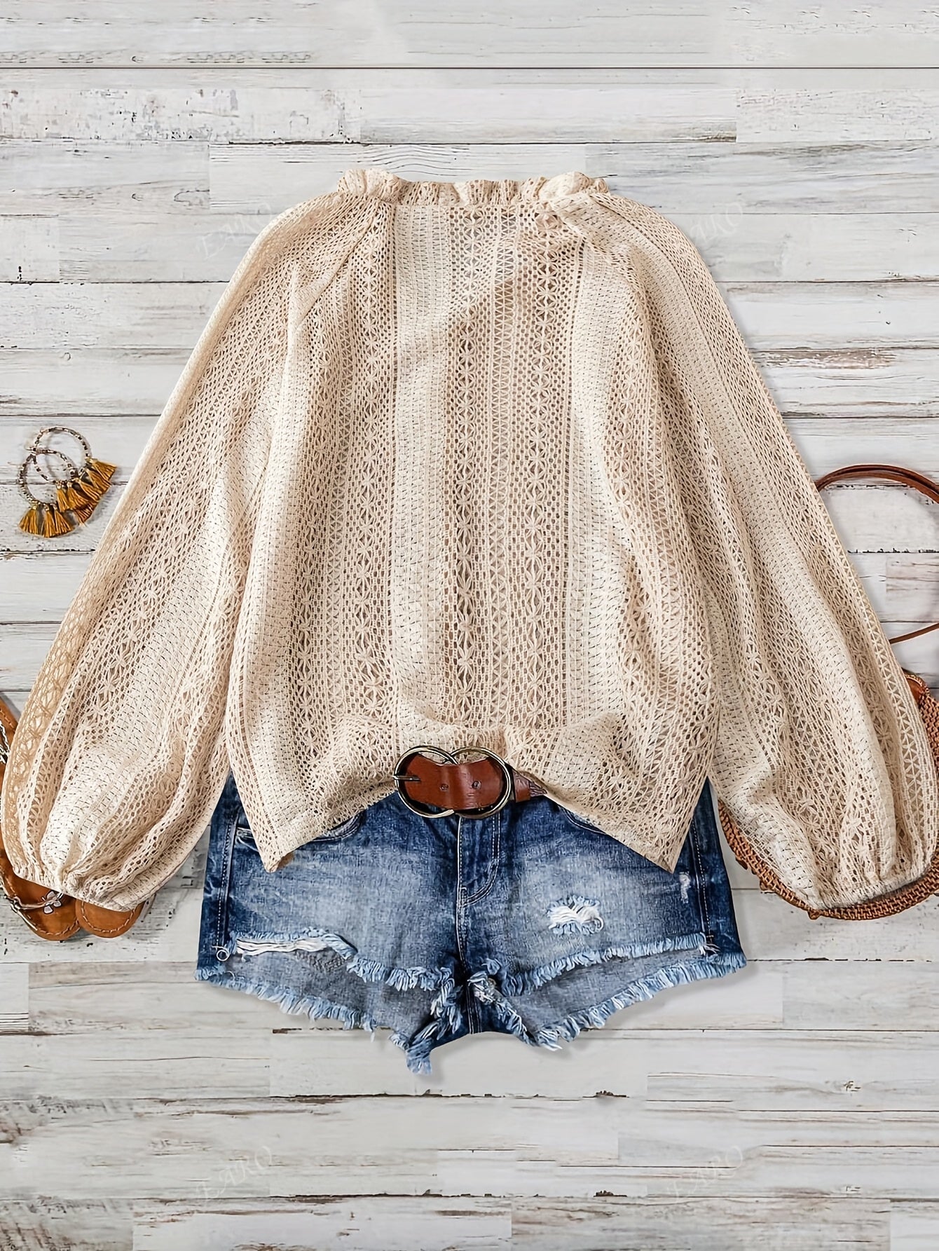 Amelia | Elegante damesblouse, knoopsluitingoverhemd met lange mouwen en kanten details