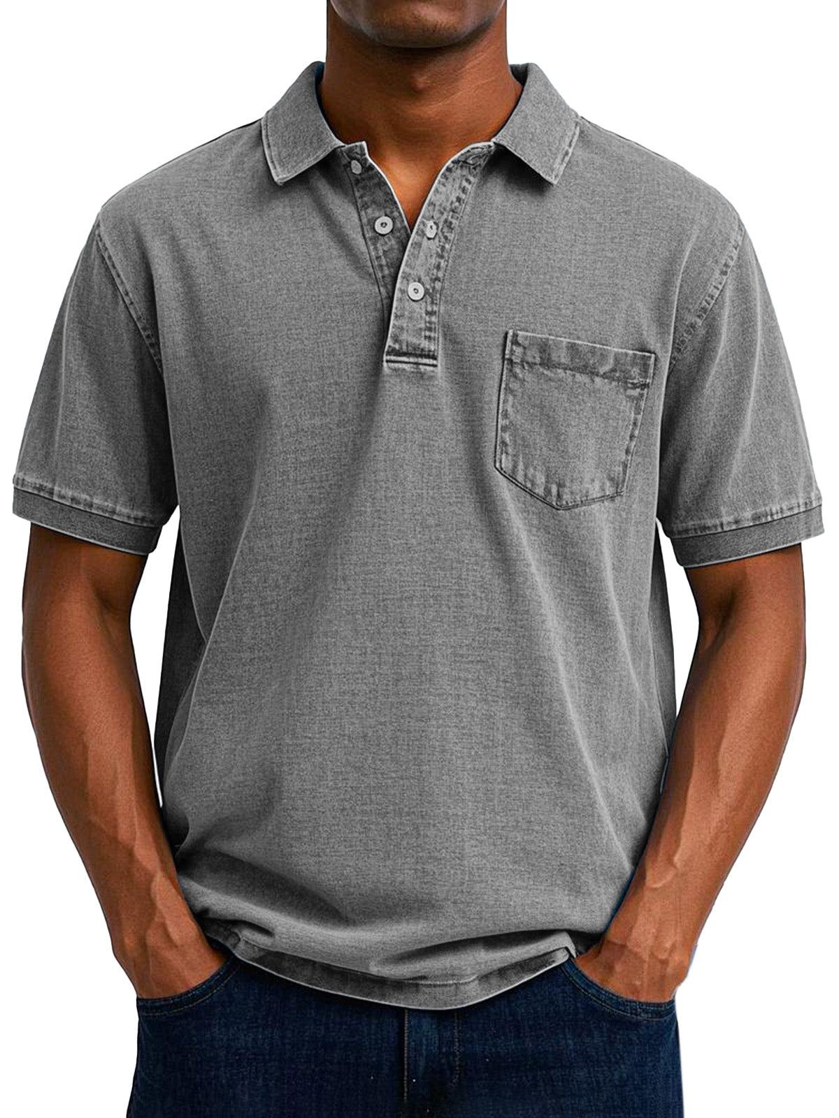 Veikko | Vintage Casual Poloshirt voor heren - Klassieke pasvorm, zachte katoenmix