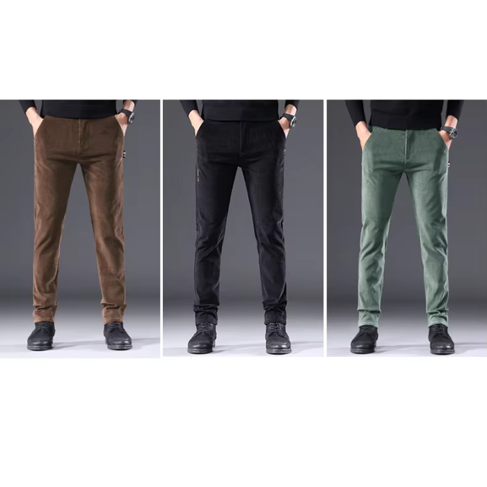 Cirel | Warme Corduroy Herenbroek met Fleece Voering - Casual Winterbroek Zachte & Comfortabele Pasvorm