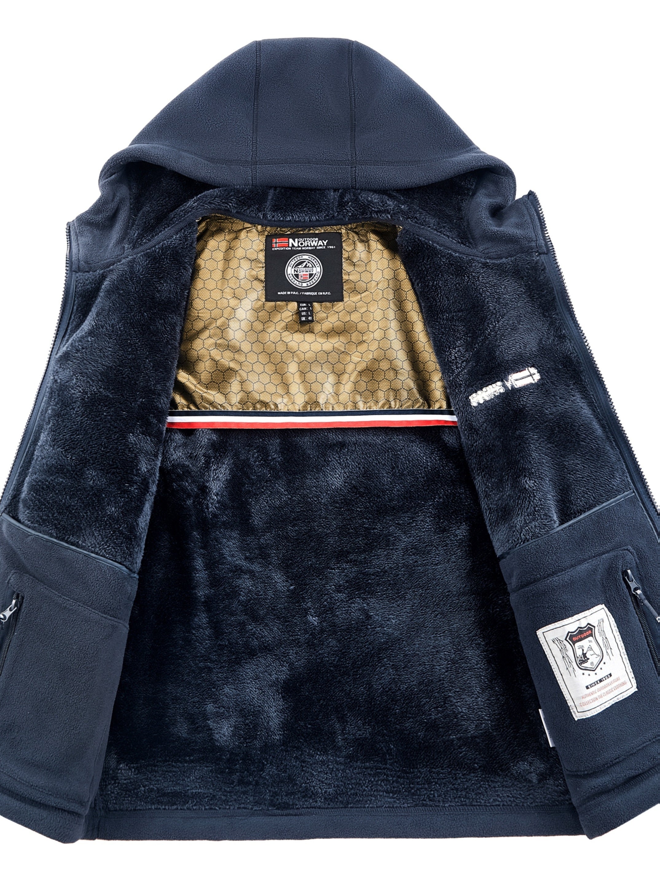 Wulfram | Zware winterjas voor heren – Thermisch geïsoleerde jas met capuchon, bovenkleding voor koud weer