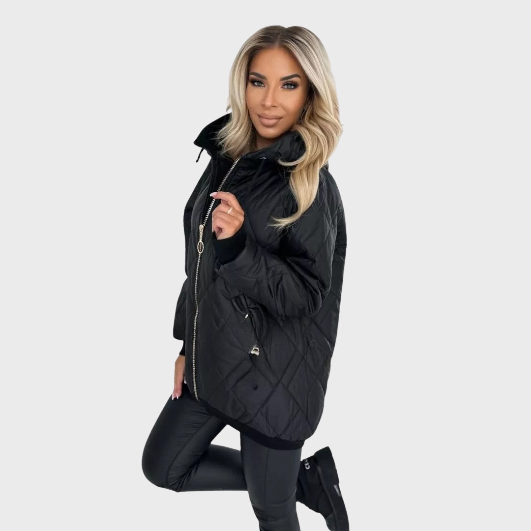 Glyra | Warme damesparka – Winterjas met capuchon, geïsoleerd en comfortabel