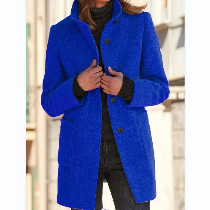 Brisendra | Warme winterjas voor dames – Klassieke, lange, stijlvolle bovenkleding voor koud weer
