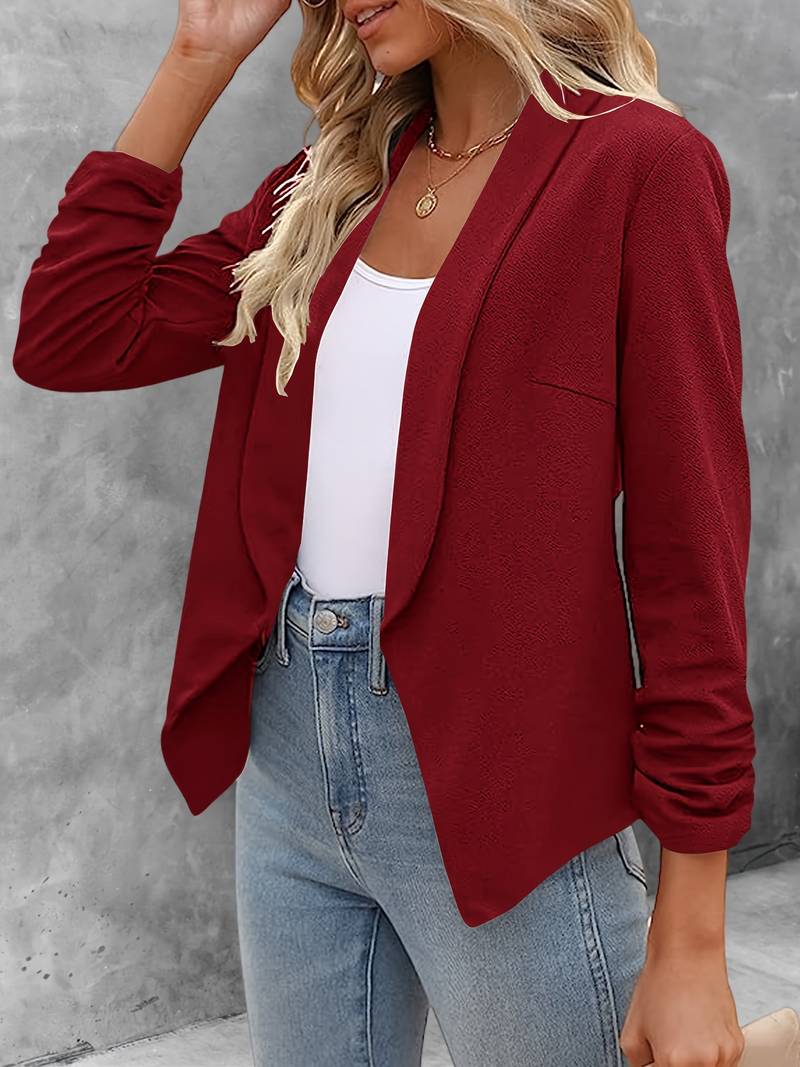 Ewelina | Klassieke blazer met open voorkant - Elegante jas met lange mouwen