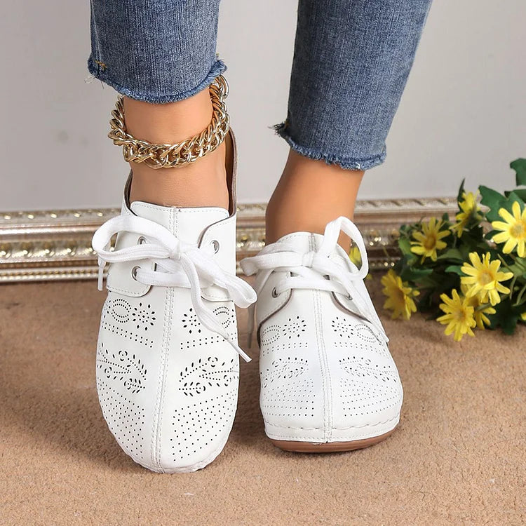 Velvra | Vrouwen Suede Wedge Leren Muiltjes - Dikke Zool Slip-On Half Schoenen