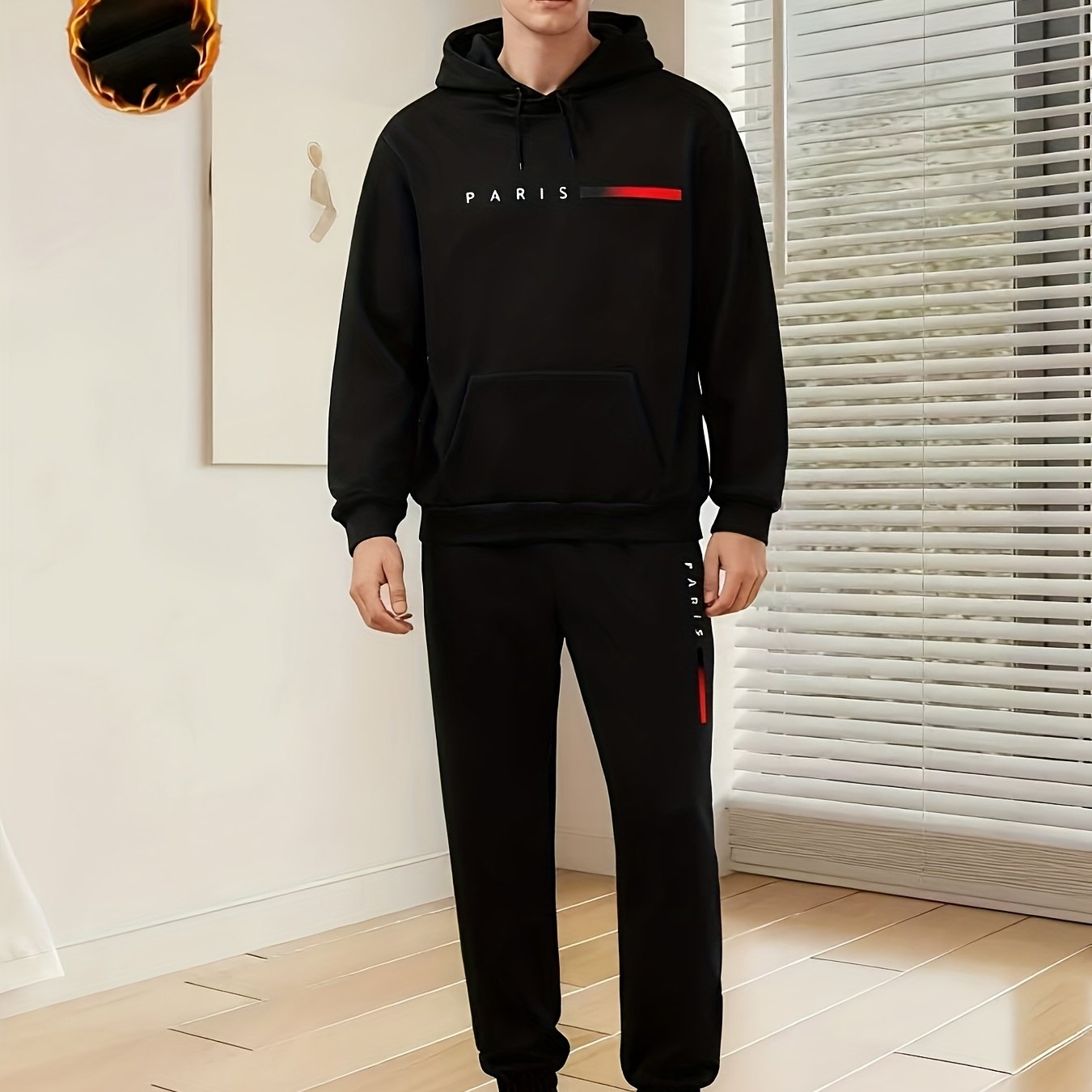Brice | Heren 2-delige hoodie & joggingbroek set – Casual sportkleding, joggingoutfit van stretchstof