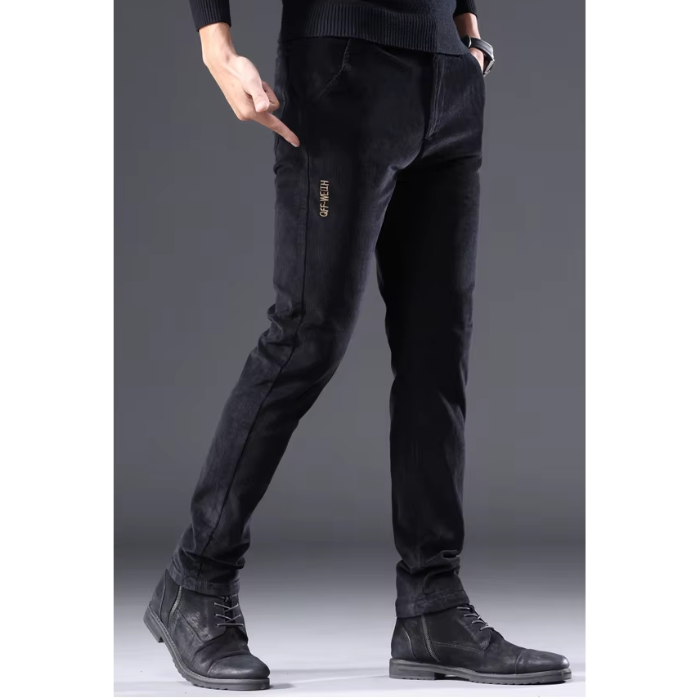 Cirel | Warme Corduroy Herenbroek met Fleece Voering - Casual Winterbroek Zachte & Comfortabele Pasvorm