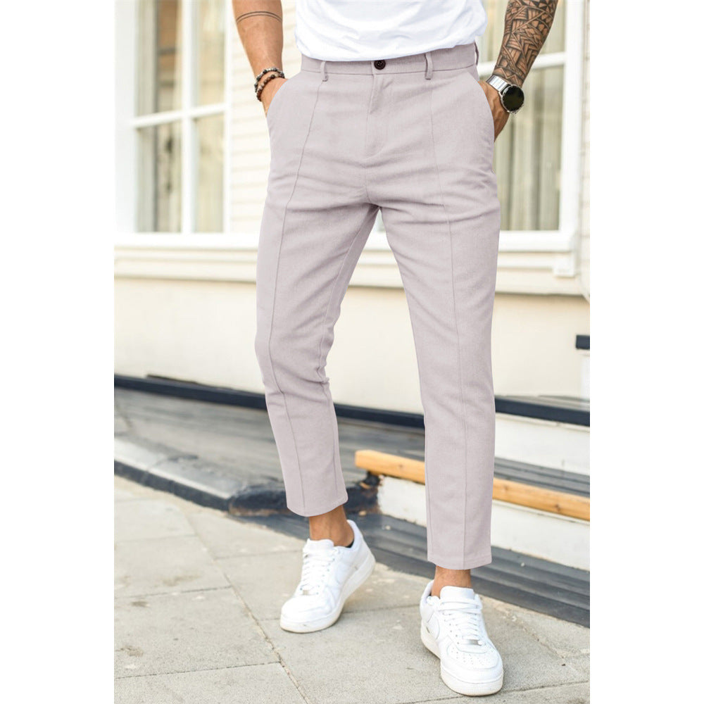 Caelric | Heren Slim-Fit Maatwerk Vrijetijdsbroek - Custom Casual Chinos