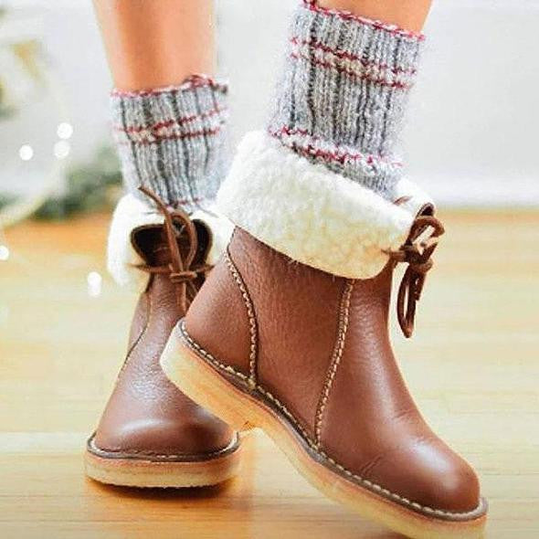 Bootique | Waterdichte winterlaarzen met bontvoering voor dames - antislip, geïsoleerd, warme sneeuwschoenen