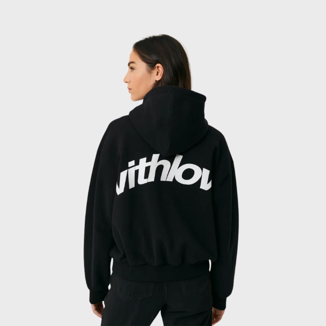 Delisse | Oversized streetwear jas voor dames – Casual jas met ritssluiting