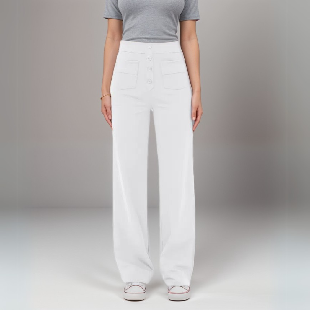 Varda | Damesbroek met hoge taille en stretch - veelzijdige casual broek