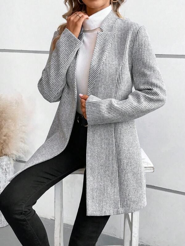 Levania | Dames Lange Blazer Jasje – Elegant, Getailleerd, Formele Outfit voor Werk & Feest