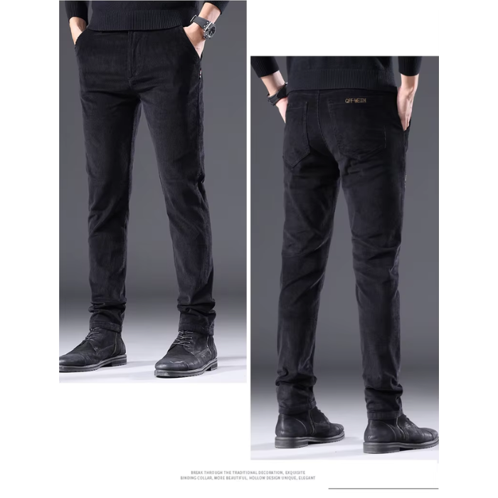 Cirel | Warme Corduroy Herenbroek met Fleece Voering - Casual Winterbroek Zachte & Comfortabele Pasvorm