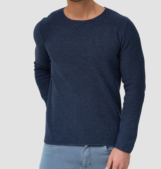 Lorvric | Klassieke herentrui met ronde hals – Lichtgewicht, ademende gebreide pullover, casual top