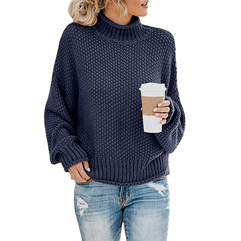 Ronja | Oversized grof gebreide coltrui voor dames – Warme wintertrui, comfortabele gebreide trui