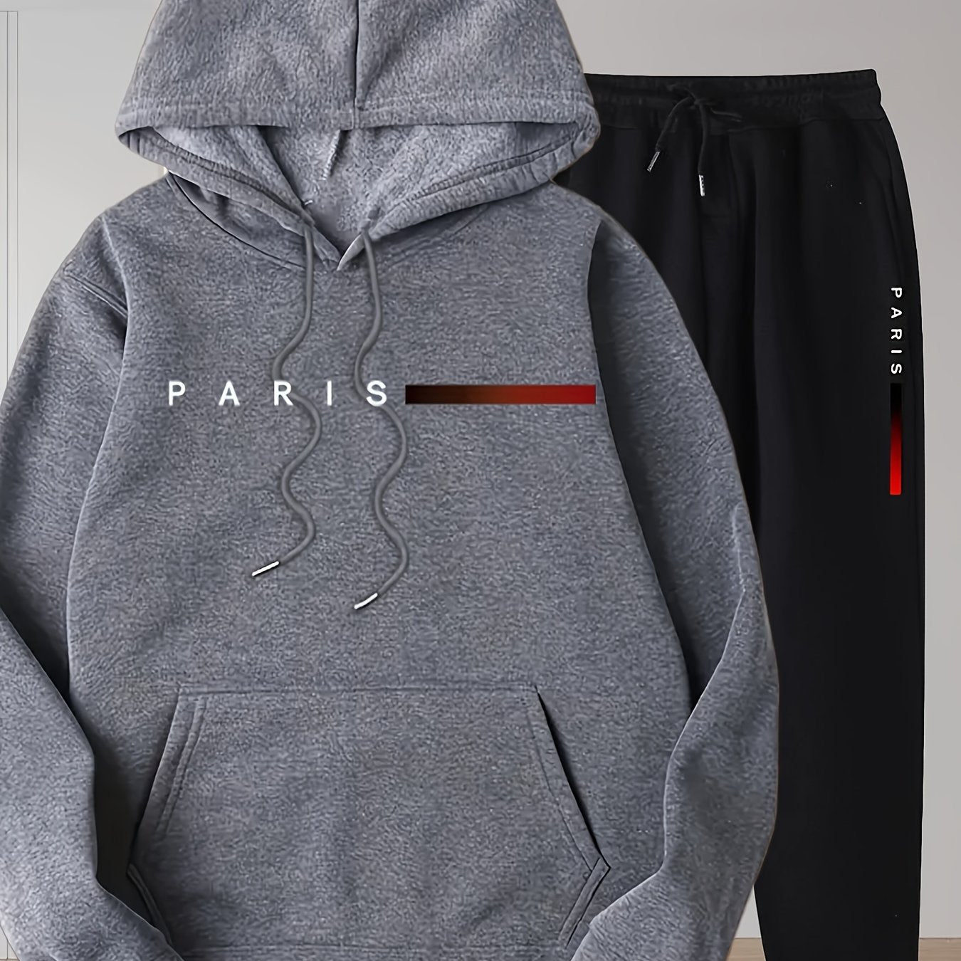 Brice | Heren 2-delige hoodie & joggingbroek set – Casual sportkleding, joggingoutfit van stretchstof