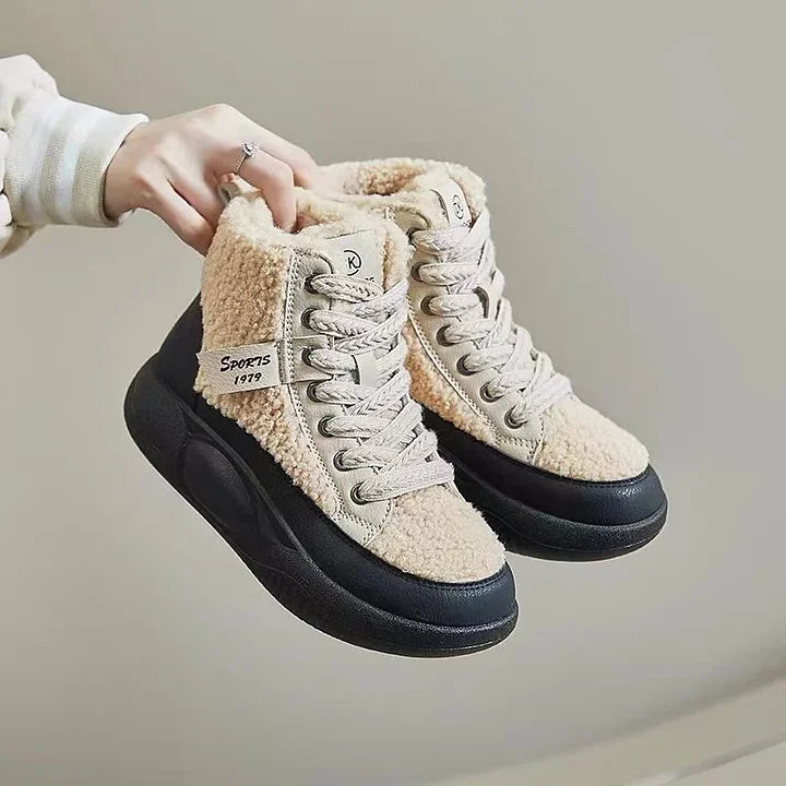 FurStep | Orthopedische schoenen voor dames – dikke zool, gevoerd met fleece, warm en comfortabel