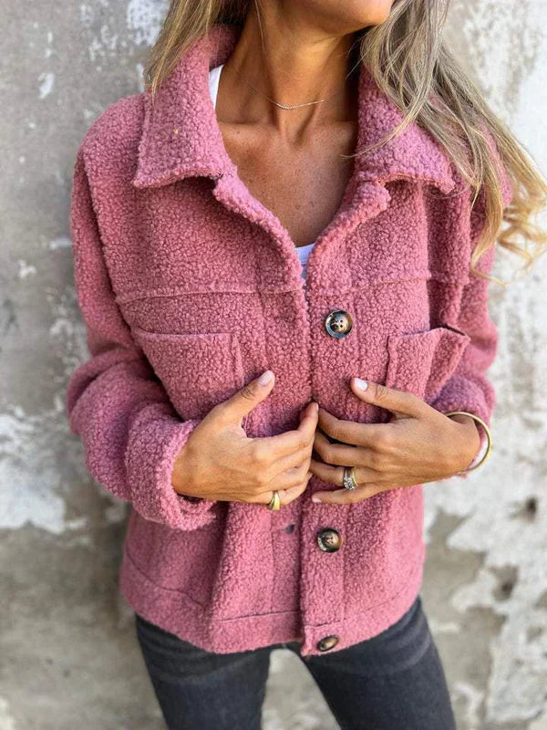 Lova | Dameswollen jas met revers, lichtgewicht herfstjas, Casual Kantoor- & Streetstyle Blazer