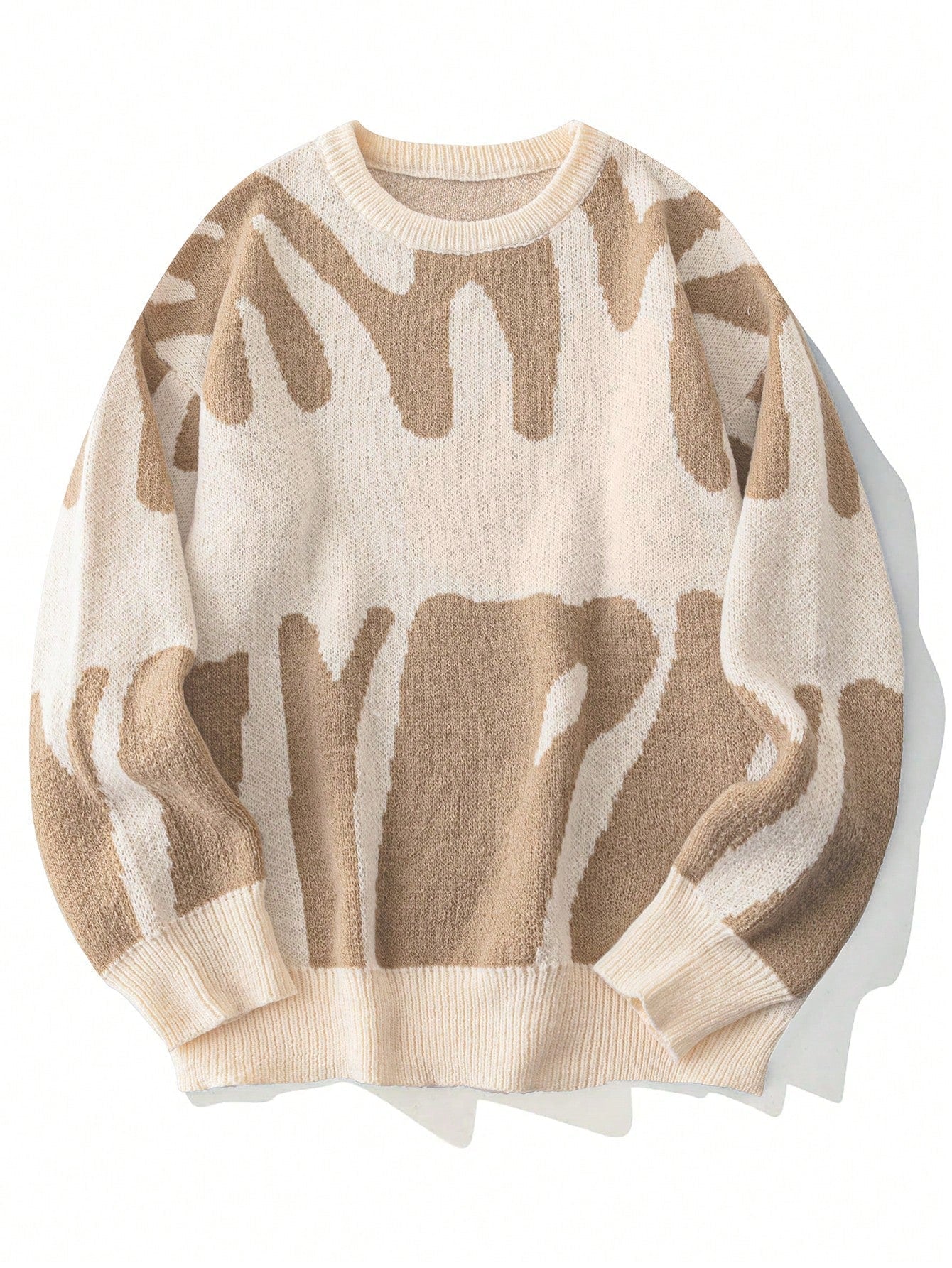 Eliasz | Heren trui met abstract geometrisch patroon – Modern gebreid, casual en stijlvol