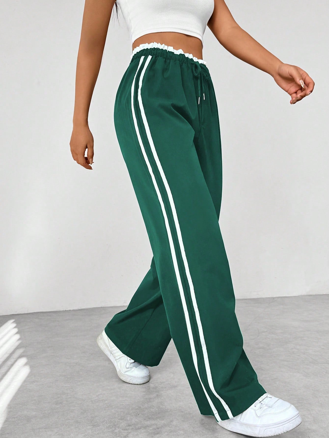 Mimoza | Sportieve damesbroek met wijde pijpen - Casual Comfortabele Broek