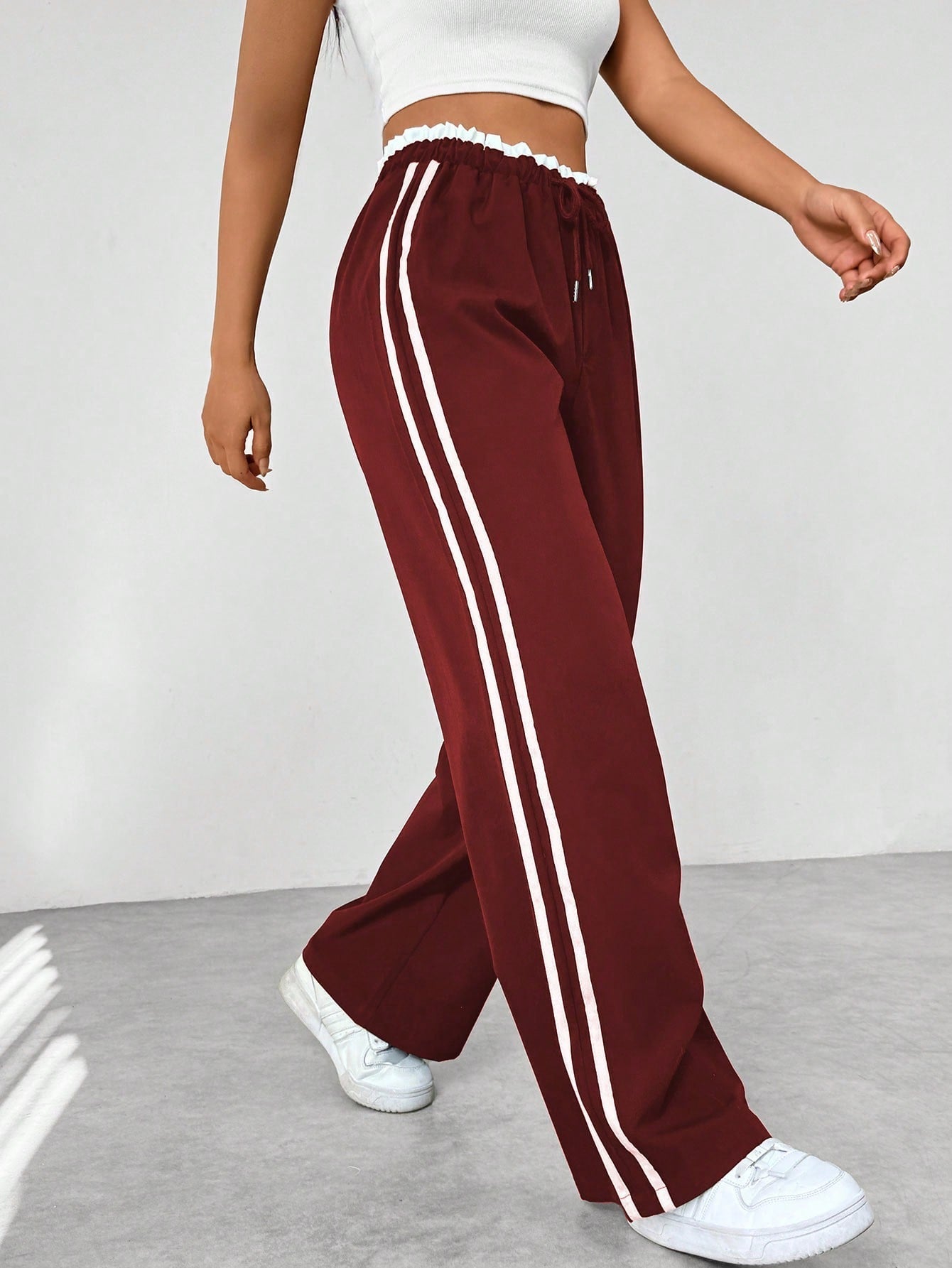 Mimoza | Sportieve damesbroek met wijde pijpen - Casual Comfortabele Broek