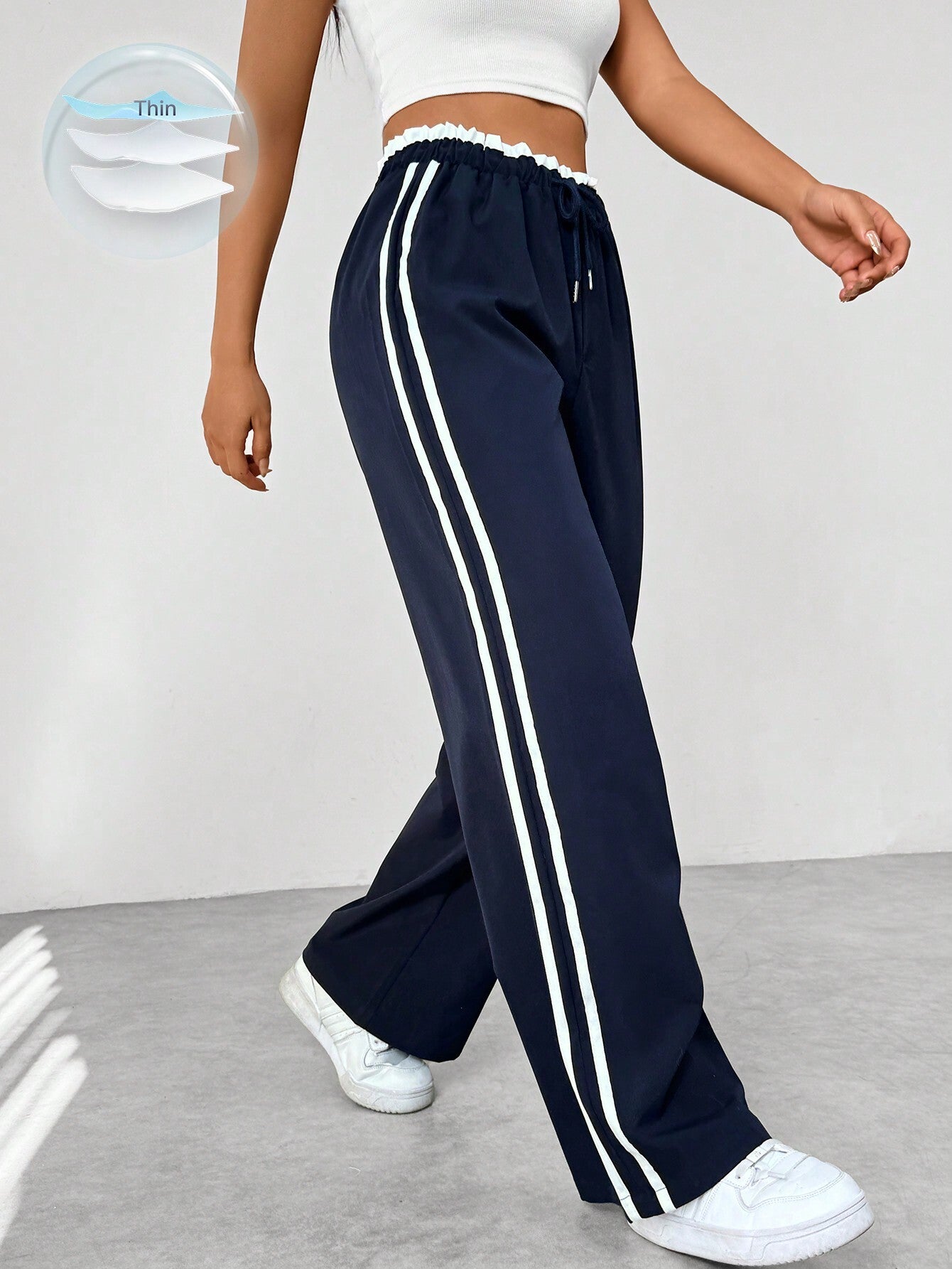 Mimoza | Sportieve damesbroek met wijde pijpen - Casual Comfortabele Broek