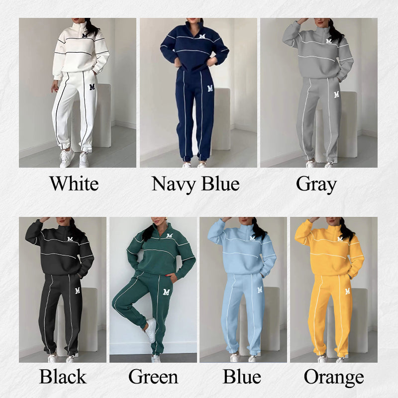 Laura | Casual tweedelige set met lange mouwen voor dames, loungetop en broek