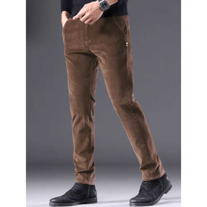 Cirel | Warme Corduroy Herenbroek met Fleece Voering - Casual Winterbroek Zachte & Comfortabele Pasvorm