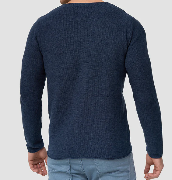 Lorvric | Klassieke herentrui met ronde hals – Lichtgewicht, ademende gebreide pullover, casual top
