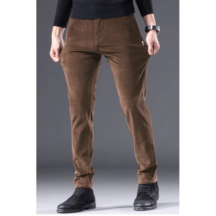 Cirel | Warme Corduroy Herenbroek met Fleece Voering - Casual Winterbroek Zachte & Comfortabele Pasvorm