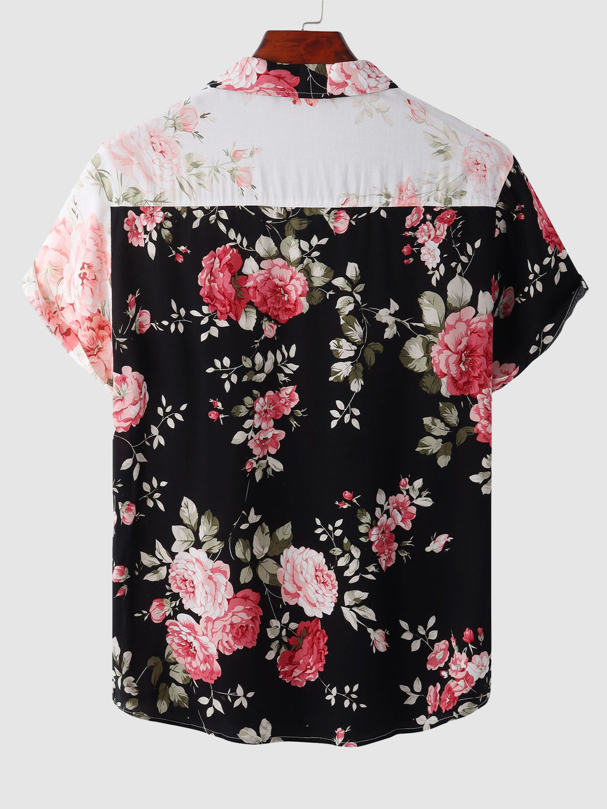 Halvar | Tropisch Hawaii mannenhemd - gebloemd patchwork, korte mouwen, vrijetijdskleding