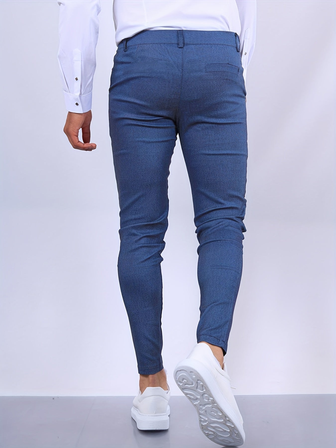 Orvalis | Heren slim fit maatwerk broek met enkellengte – Elegante formele zakelijke casual broek
