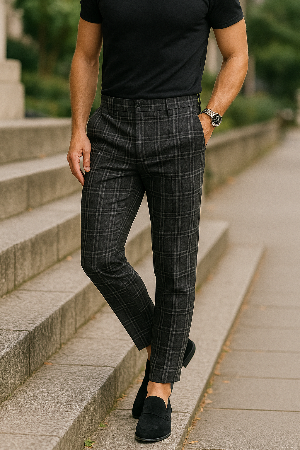 Kauko | Slim Fit broek voor heren - Vrijetijdskleding & zakelijke kleding