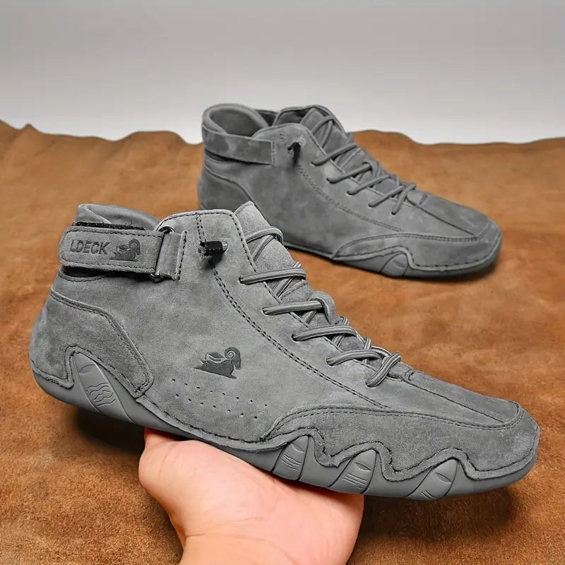 Bootrek | Heren Suède Enkellaars Sneakers – Stijlvolle Casual Boots met Slijtvaste Antislip Zool