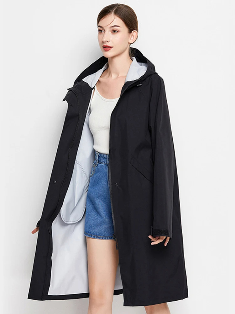 Anna | Waterdichte en winddichte regenjas voor dames met verstelbare capuchon, lichtgewicht outdoorjas