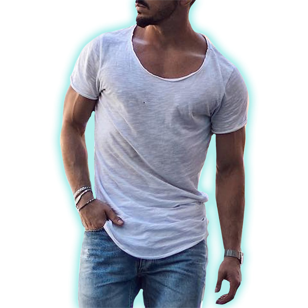 Lorenc | Katoenen heren T-shirt - ademend, lichtgewicht, casual T-shirt met ronde hals