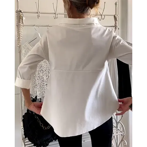 Adrelya | Elegante casual blouse voor dames – shirt met 3/4 mouwen, voor op kantoor en dagelijks gebruik