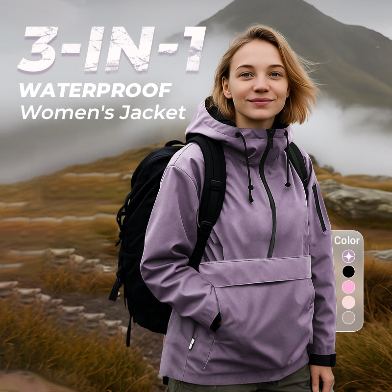 Anvika | 3-in-1 waterdichte en winddichte winterjas voor dames – afneembare binnenvoering, outdoor regenjas