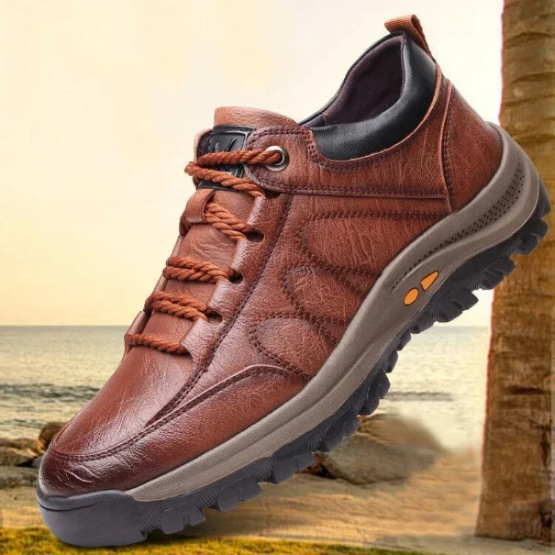 Griploft | Leren herenschoenen - Handgenaaid, steunzolen Casual Schoenen