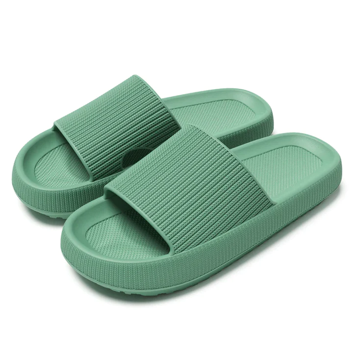 PuffWalk | Traagschuim teenslippers - Zachte en ondersteunende sandalen van marshmallow