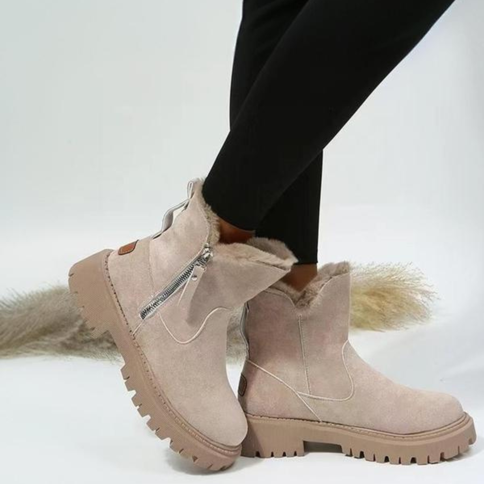 Galiah | Casual warme dameslaarzen met ritssluiting – Comfortabel winterschoeisel