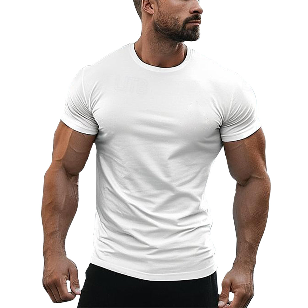 Yarden | Klassiek katoenen T-shirt voor heren - Zachte T-shirt met ronde hals, lichtgewicht, ademend