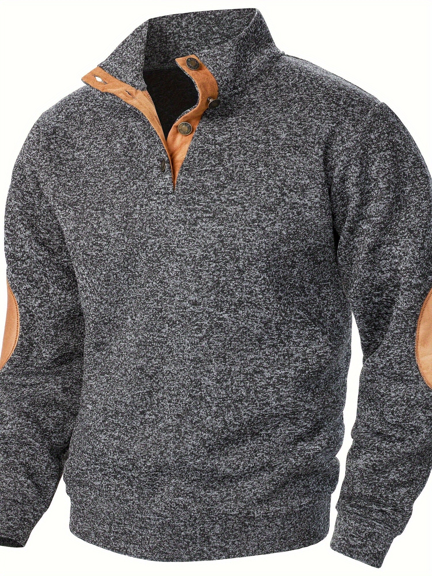 Kristoff | Herenpullover met opstaande kraag en lange mouwen – Casual herfst-wintertop