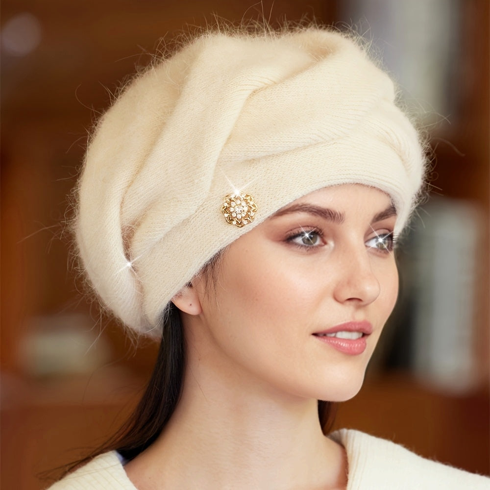 Emina | Damesmuts van wolmix – Warme gebreide wintermuts